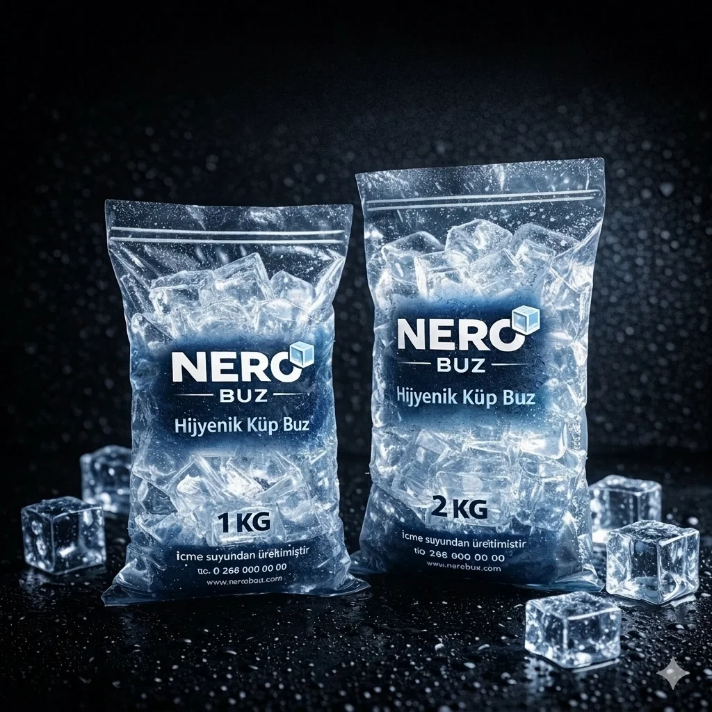 Nero Buz Küp Buz Ambalajı 1kg ve 2kg